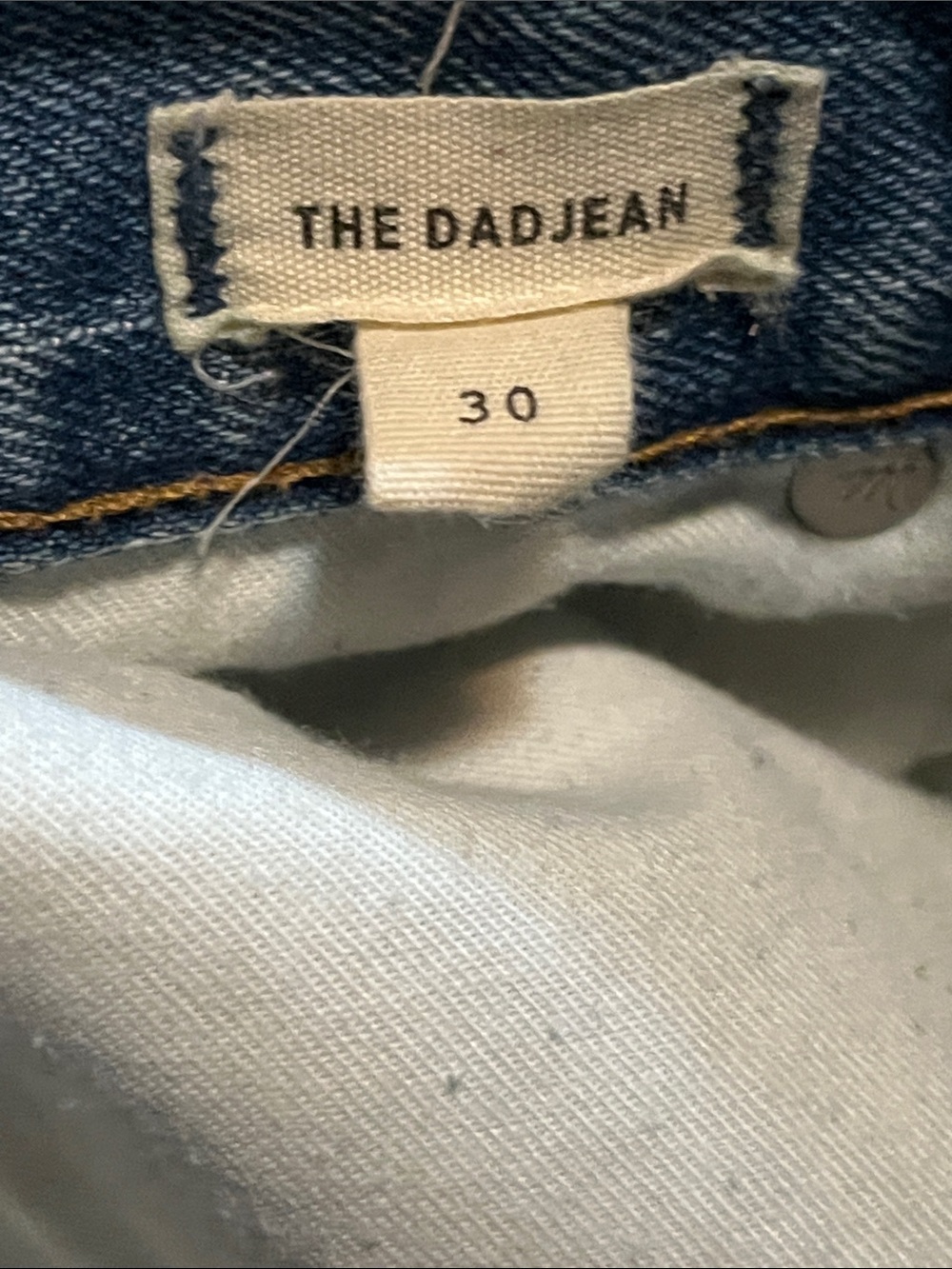 Madewell Blue Flare Jeans with Light Bleach Detail - Picture 6 of 6